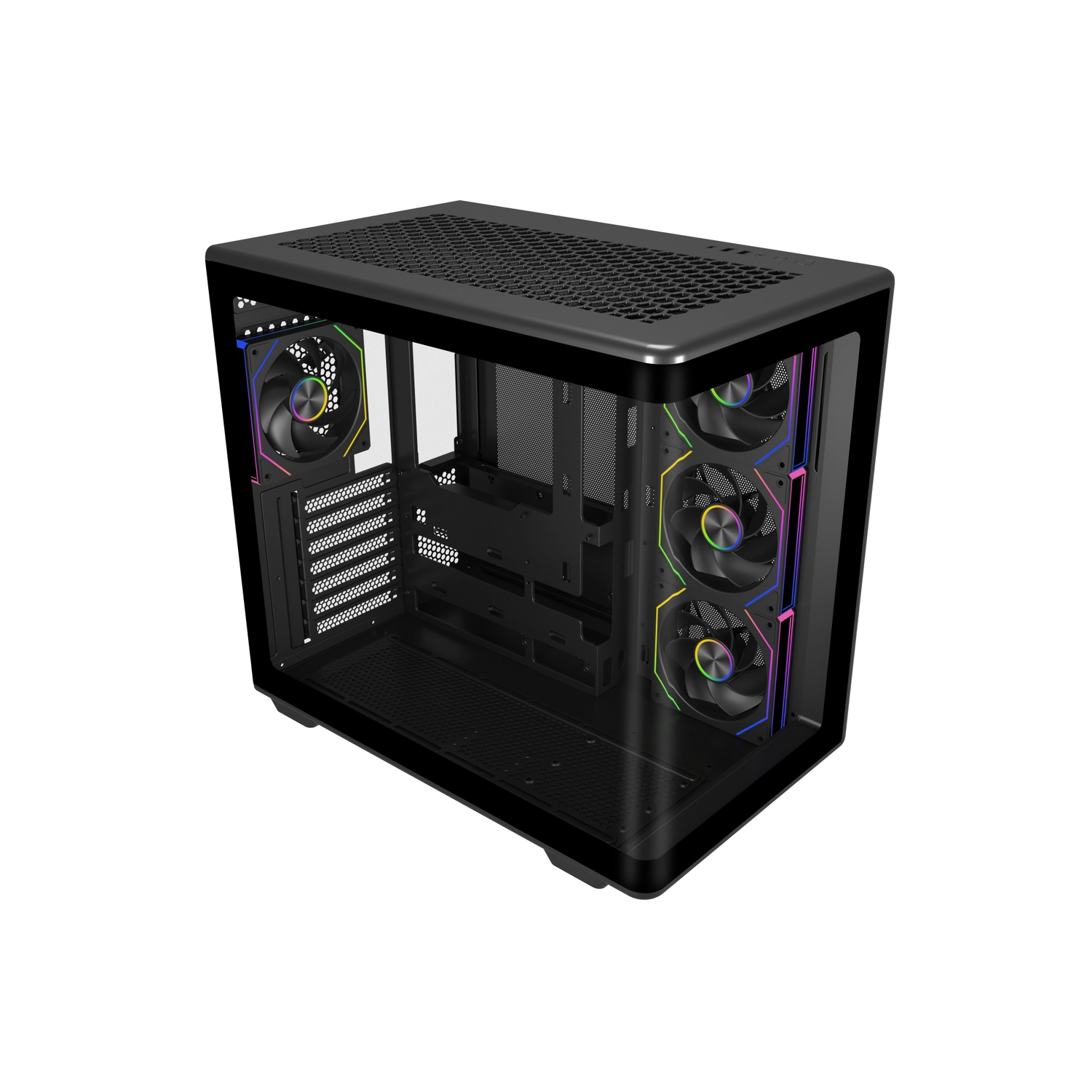 Gabinete Cooler Master Elite 600 Black Vidrio Temp