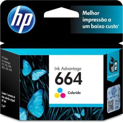 Cartucho HP 664 F6V28AL Tricolor HP 1115/2135/3635