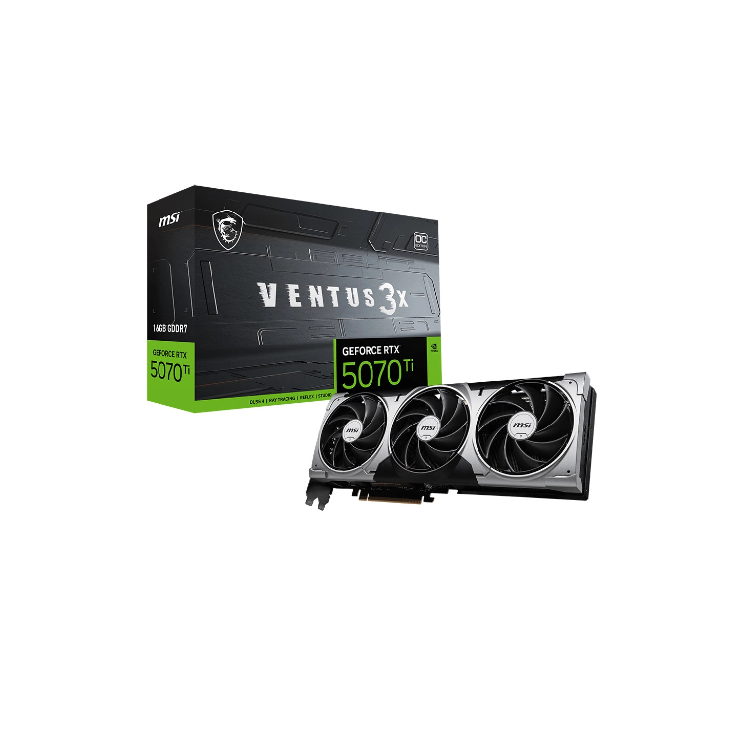 Placa MSI NVIDIA GeForce RTX 5070 Ti 16G VENTUS 3X OC