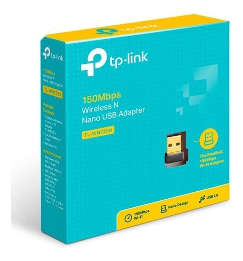 Placa de Red USB TP-LINK N 150Mbps (TL-WN725N) Nano