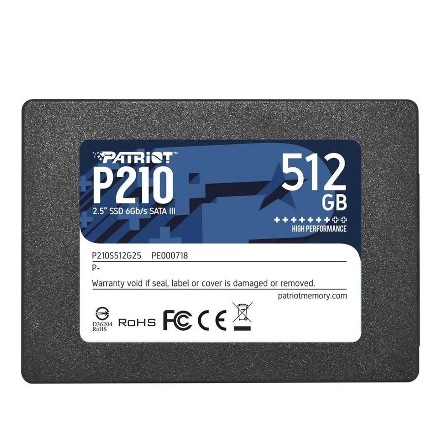 Disco Solido Ssd 512 Gb Sata 3 Patriot P210S512G25
