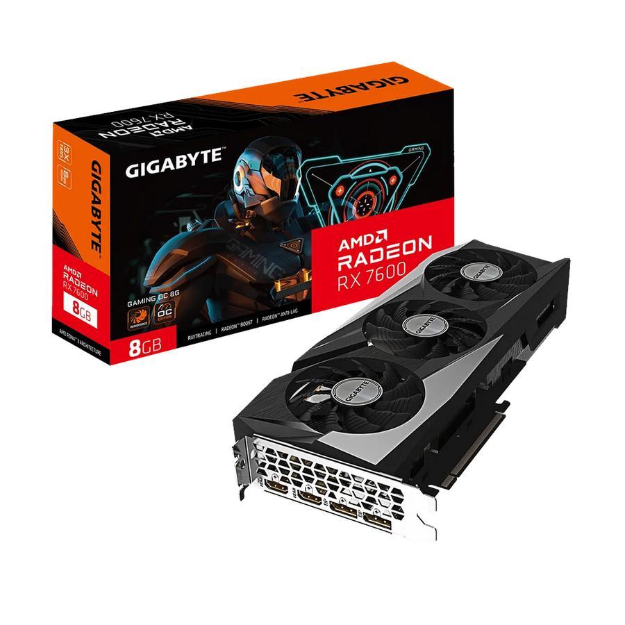 Placa de Video Gigabyte Radeon RX 7600 Gaming OC 8G GDDR6
