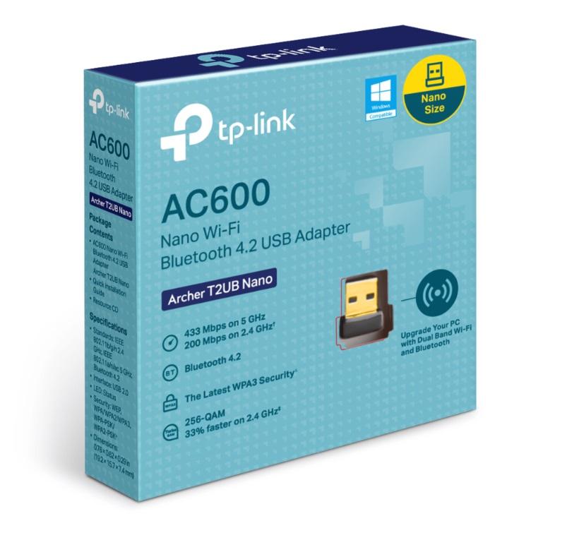 Placa de Red Nano Bluetooth USB Tp-Link AC600 Dual Band