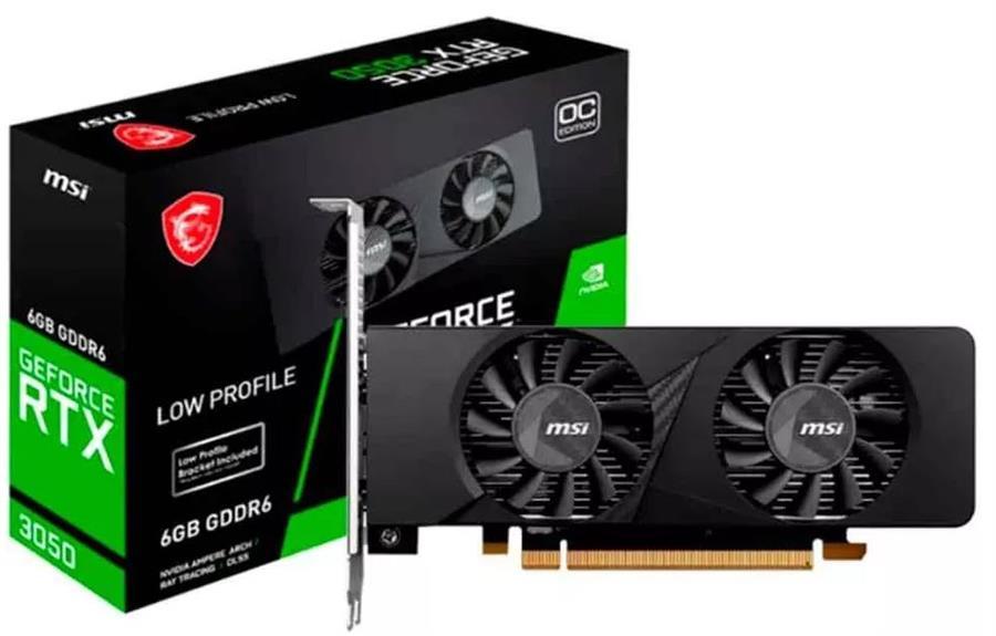 Placa de Video MSI GeForce RTX 3050 LP 6G