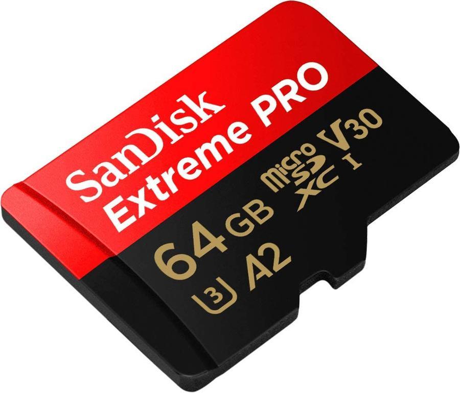 Memoria Micro Sd 64 Gb Sandisk Extreme Pro Con Adaptador