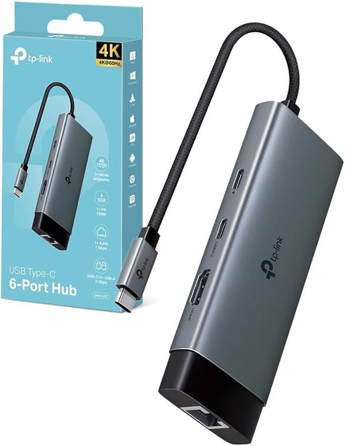 Hub Usb Tp-link UH6120C Tipo-C 6 En 1