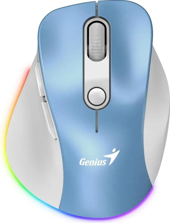 Mouse Inalambrico Genius Ergo 9000S Pro Celeste