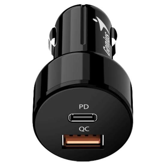 Cargador Genius Pd-36Ac P/Auto Usb-A / Usb-C 36W
