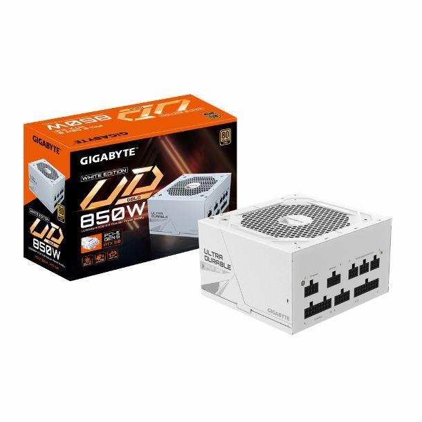 Fuente De Poder Gigabyte 850W Ud 80 Plus Gold Modular Pg5 Blanca