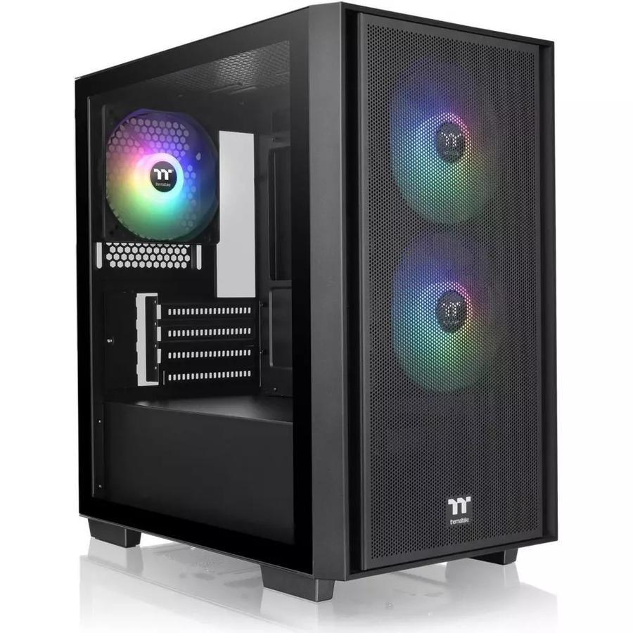 GABINETE GAMER THERMALTAKE VERSA H16 TG ARGB BLACK TEMP GLASS