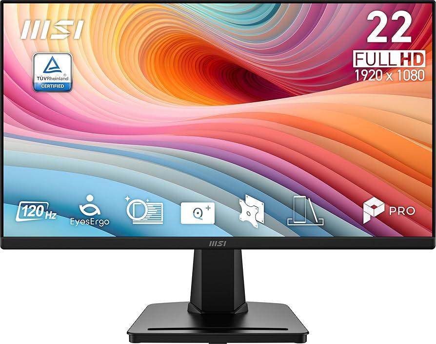 Monitor Gamer MSI 22" Pro MP225 120HZ VA FHD