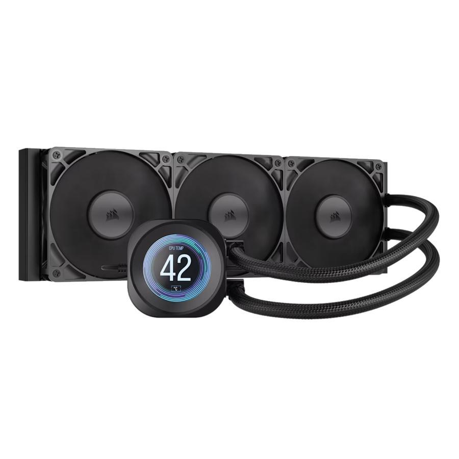 Water Cooler Corsair Nautilus 360 Rs Lcd Aio 360Mm Black