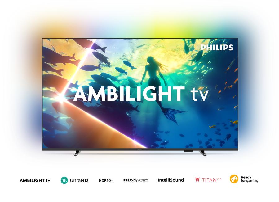 Tv Smart Led Philips 55" 4K Ambilight 55PUD8100/77