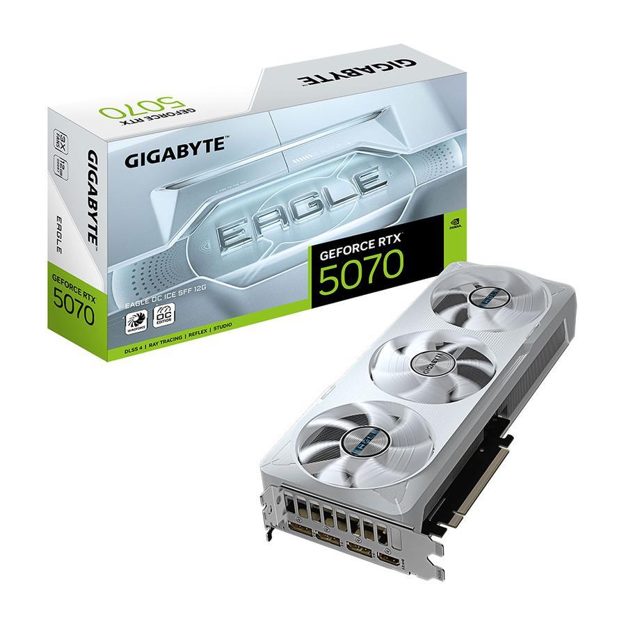 Placa De Video Gigabyte Geforce Rtx 5070 Eagle Oc 12G SFF ICE Gddr7