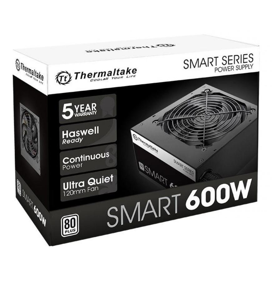 FUENTE THERMALTAKE SMART 600W 80 PLUS WHITE