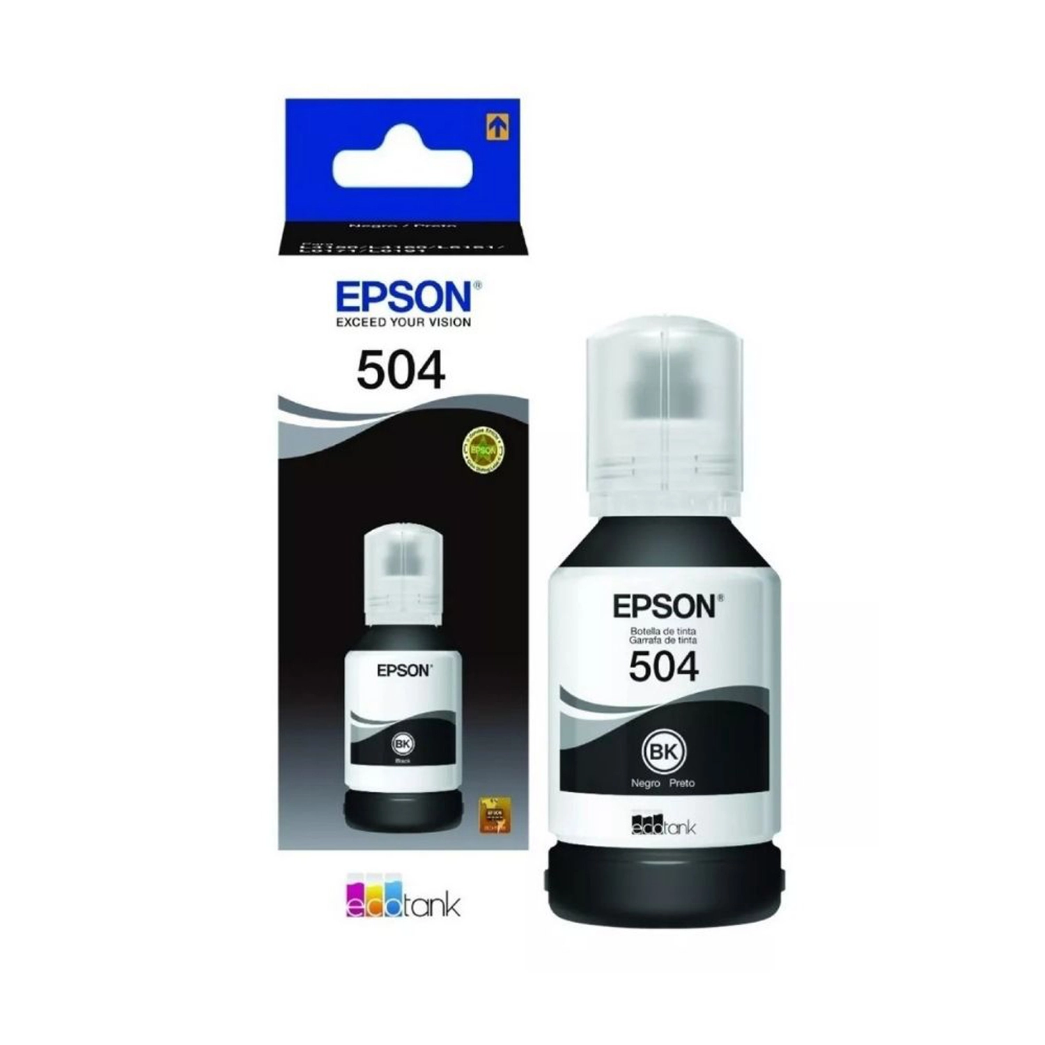 Botella de Tinta Epson 504 Negra