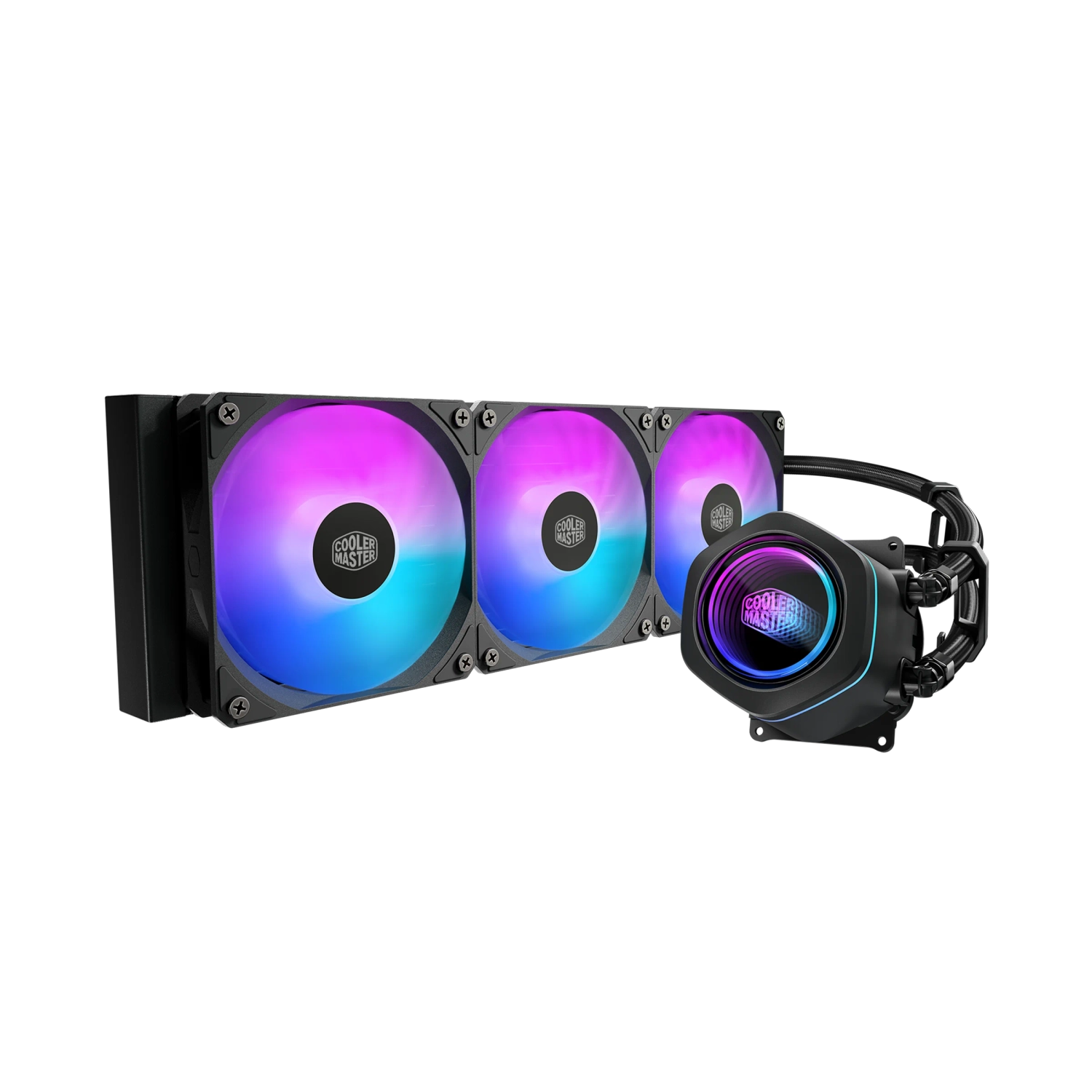 Water Cooler Cooler Master MasterLiquid Core Nex 360 3 Fans 120mm ARGB White