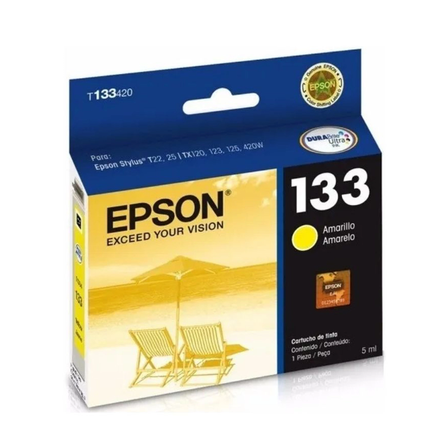 Cartucho de Tinta Epson 133 Amarillo