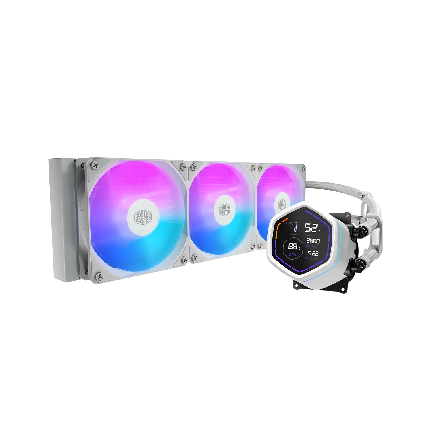 Water Cooler Cooler Master MasterLiquid Core NEX Digital 360 ARGB White