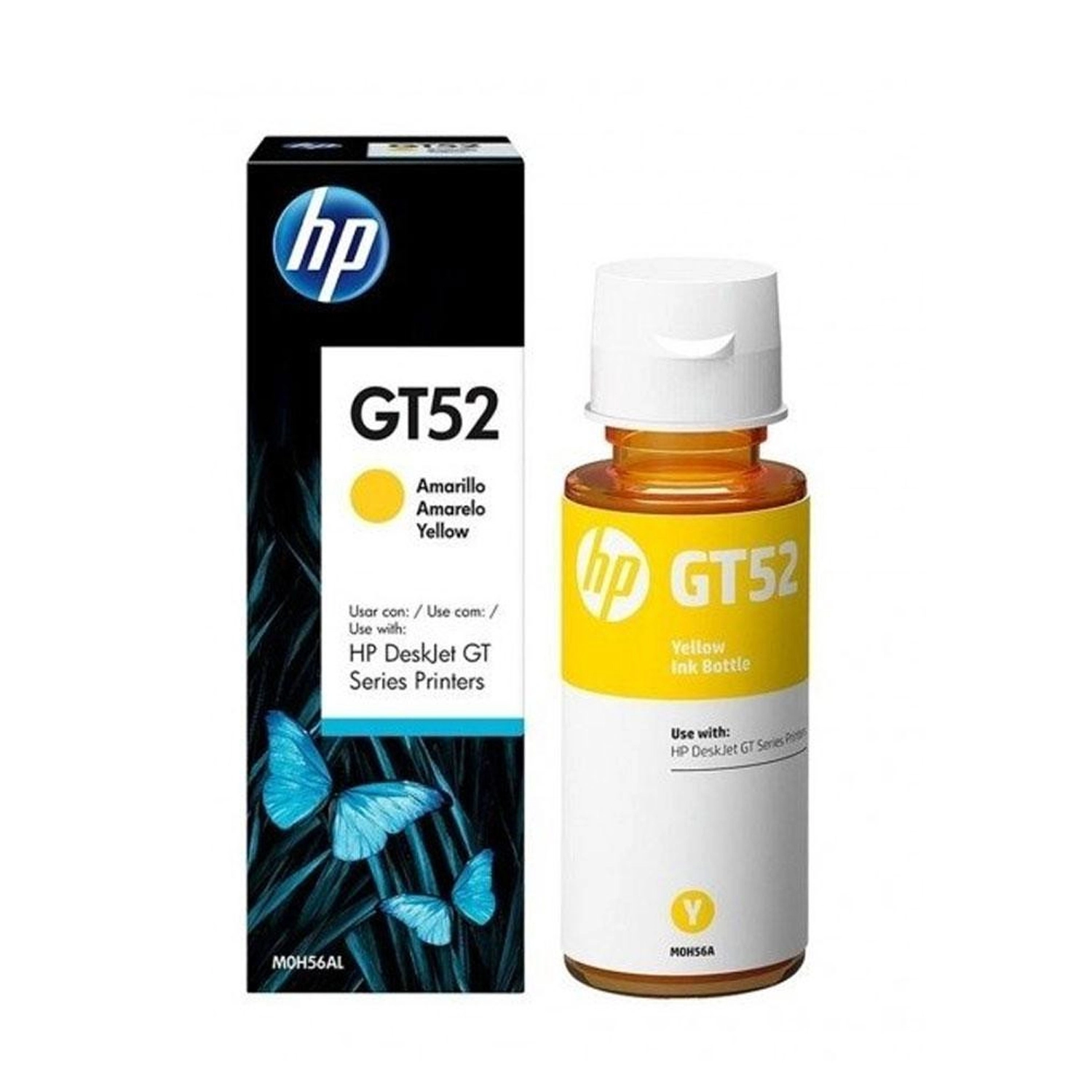 Botella de Tinta HP GT52 Amarilla