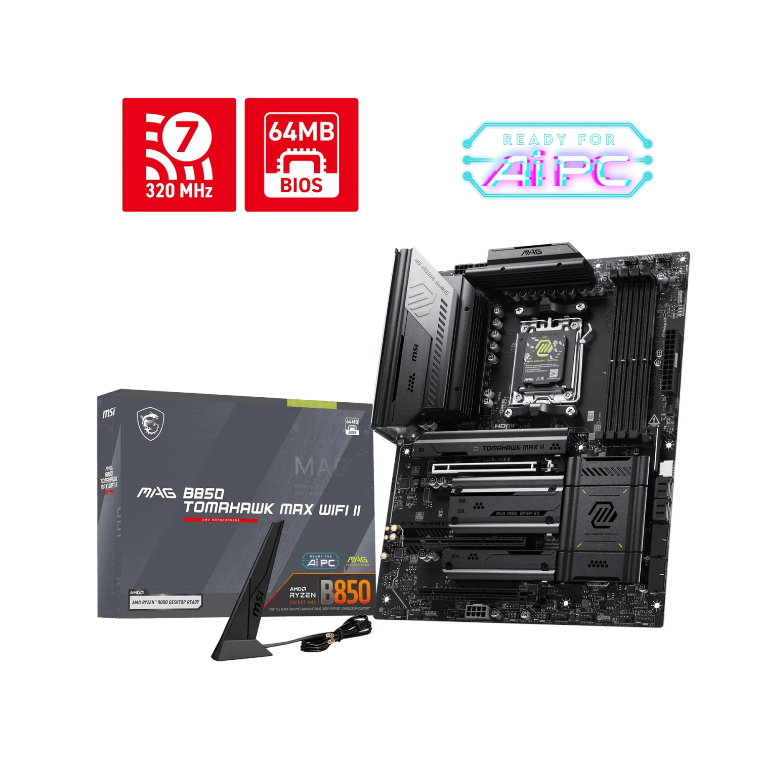 Motherboard MSI MAG B850 TOMAHAWK MAX WIFI II AM5