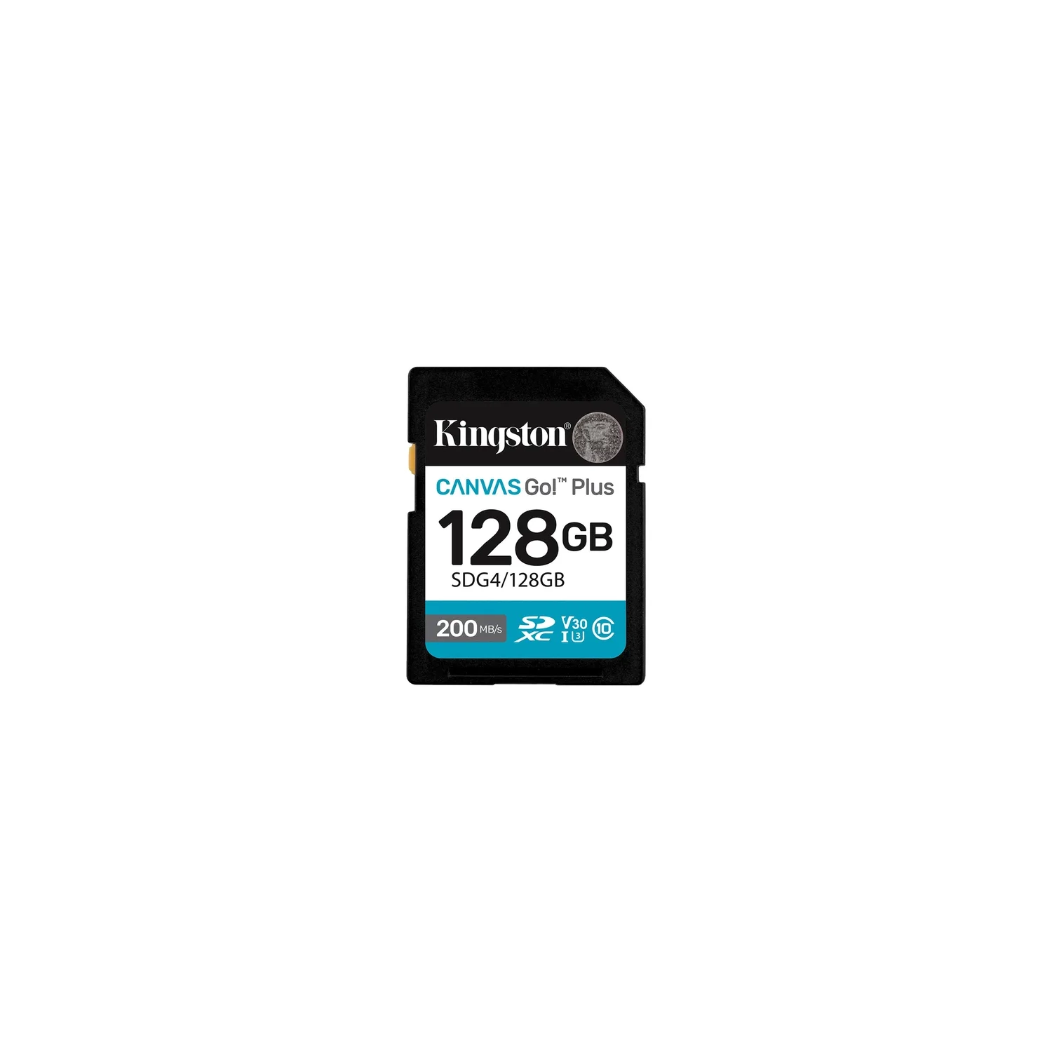 Tarjeta de Memoria KINGSTON Canvas Go Plus SDXC 128GB Gen4 C10 UHS-I U3 V30 200MB/s
