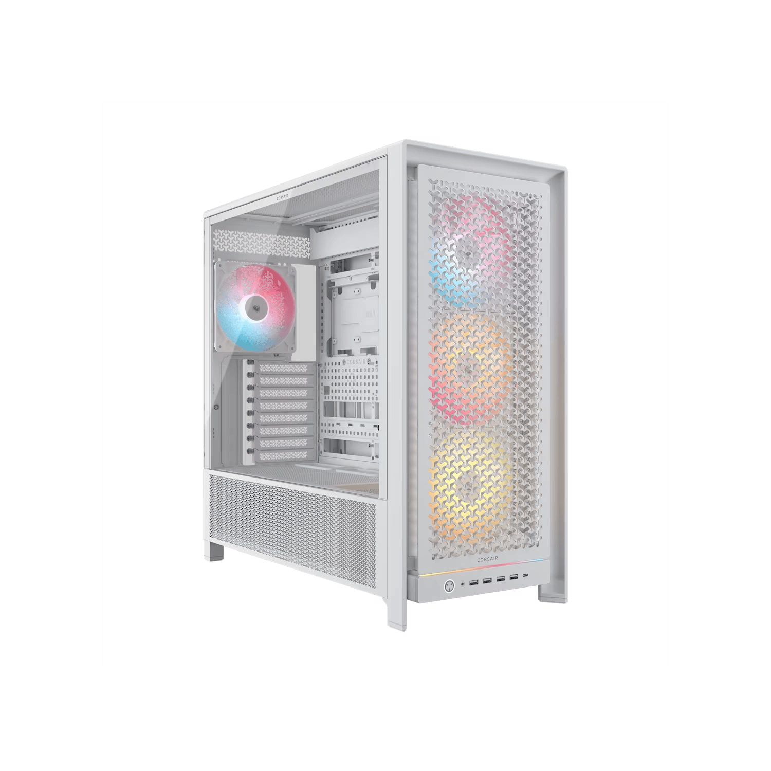 Gabinete CORSAIR FRAME 5000D RS ARGB Mid Tower Aire Elevado blanco