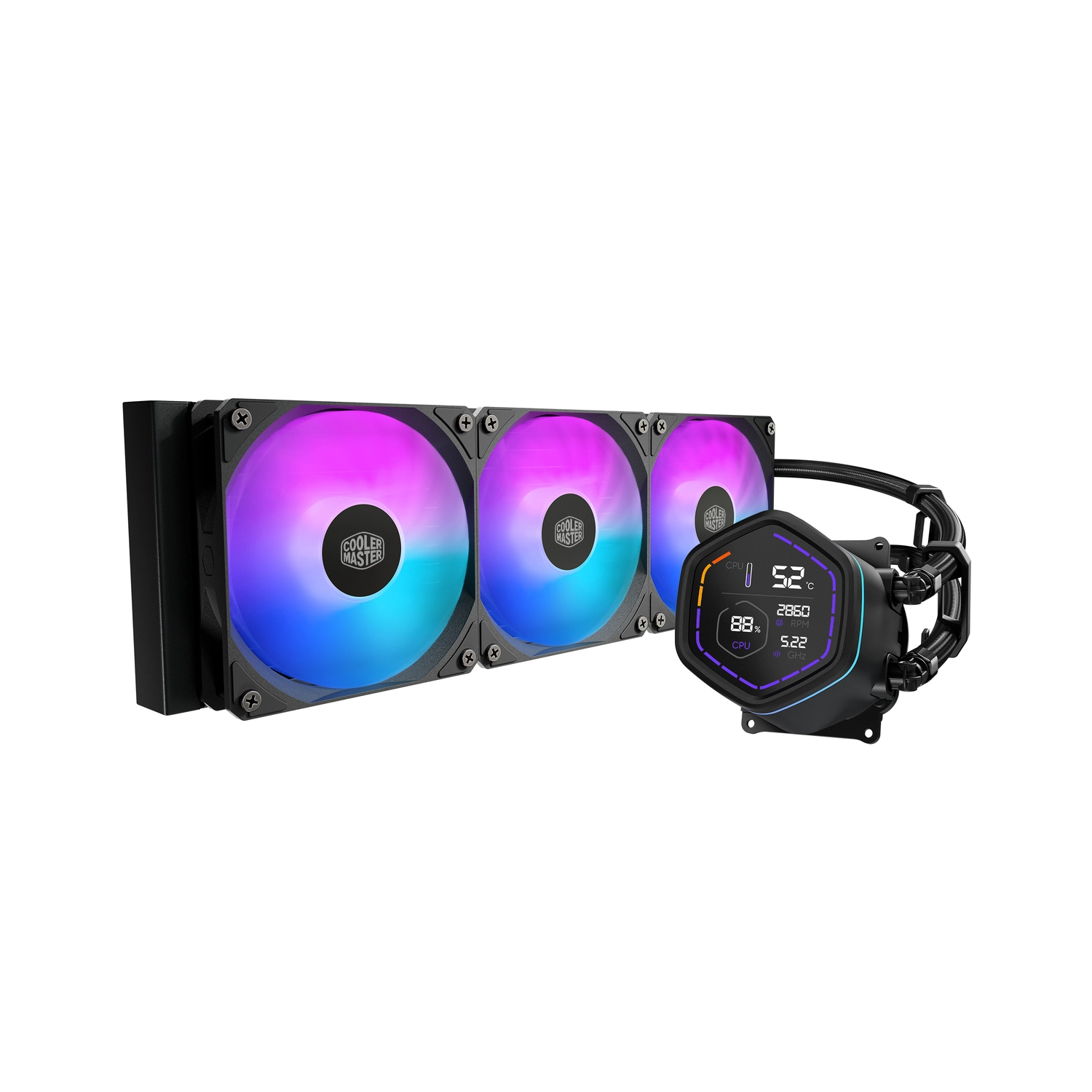 Water Cooler Cooler Master MasterLiquid Core NEX Digital 360 ARGB Black