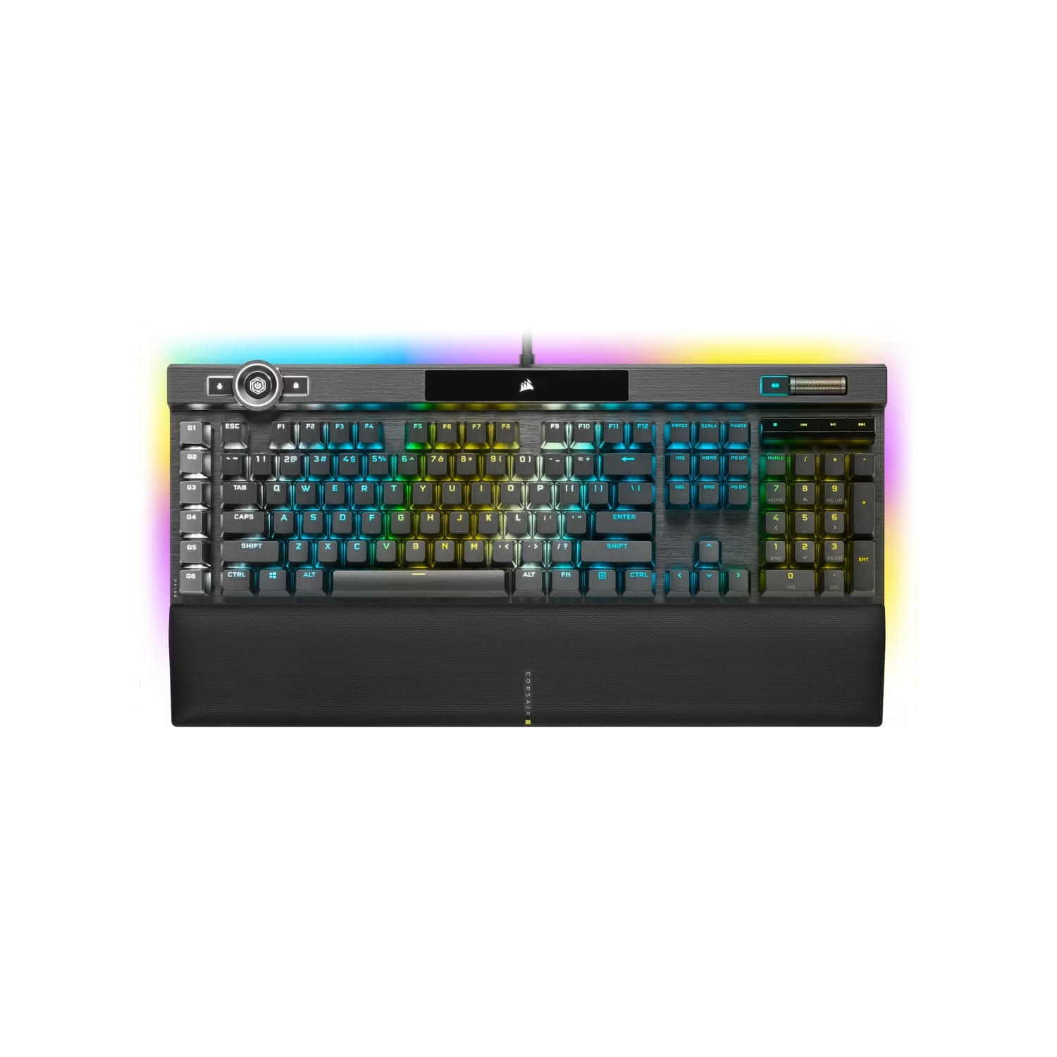 Teclado gamer Corsair K100 RGB - CHERRY MX Speed Negro