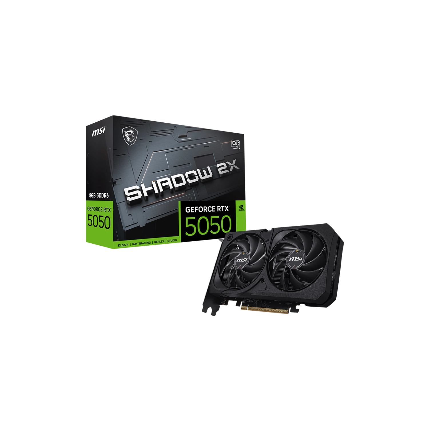 Placa de Video MSI NVIDIA Geforce RTX 5050 8G SHADOW 2X OC