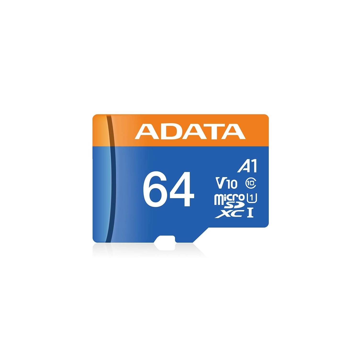 Tarjeta de Memoria ADATA Premier microSDXC 64GB UHS-I U1 A1 V10 100MB/s c/adaptador