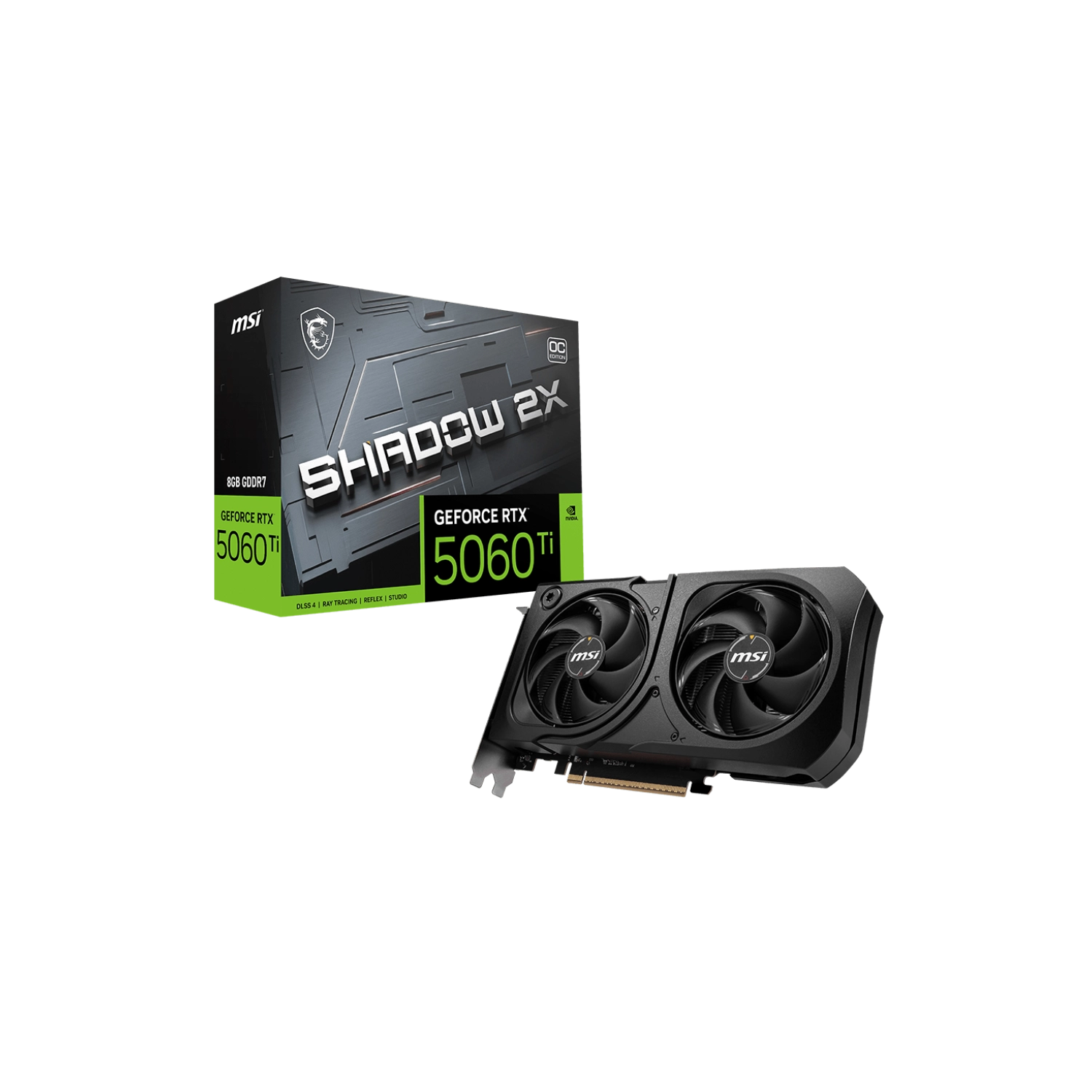 Placa de Video MSI NVIDIA GeForce RTX 5060 Ti 8G SHADOW 2