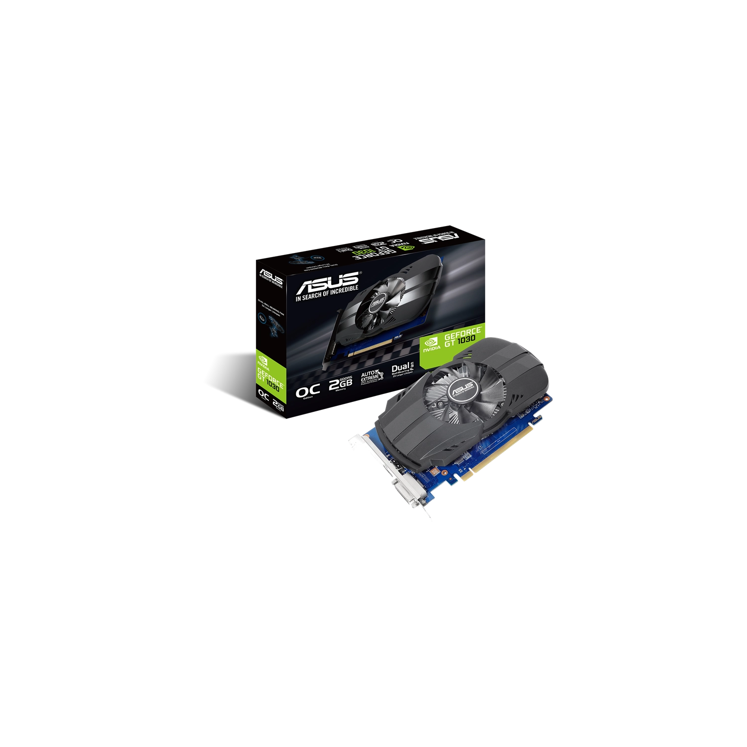 Placa de Video ASUS NVIDIA GeForce Phoenix PH-GT1030 O 2GB GDDR5