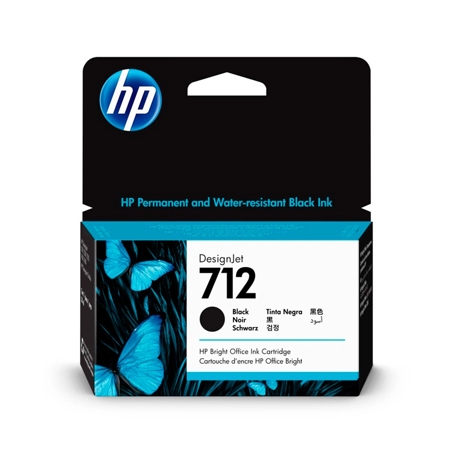 Cartucho de Tinta Plotter HP 712 Negra