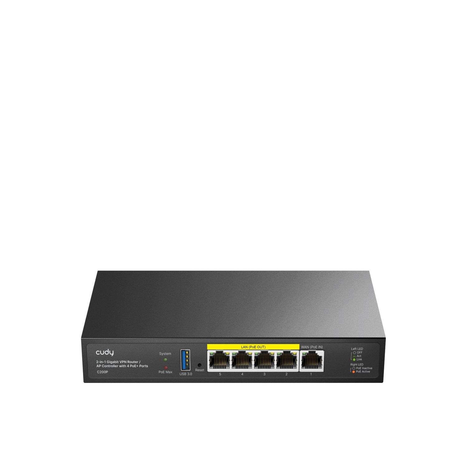 Router Cudy C200P Gigabit VPN   AP 4 puertos PoE