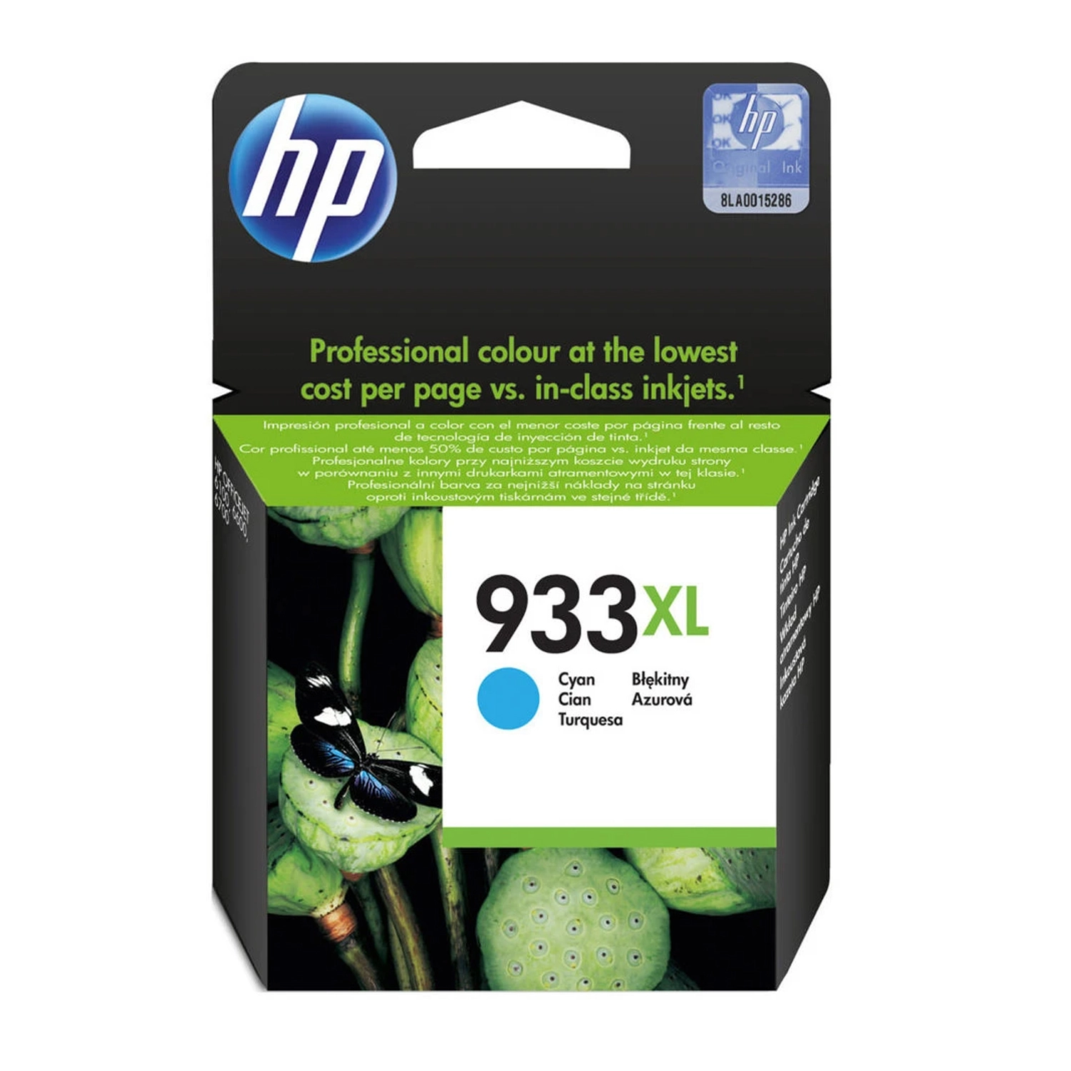 Cartucho de Tinta HP 933XL Cian Alto Rendimiento