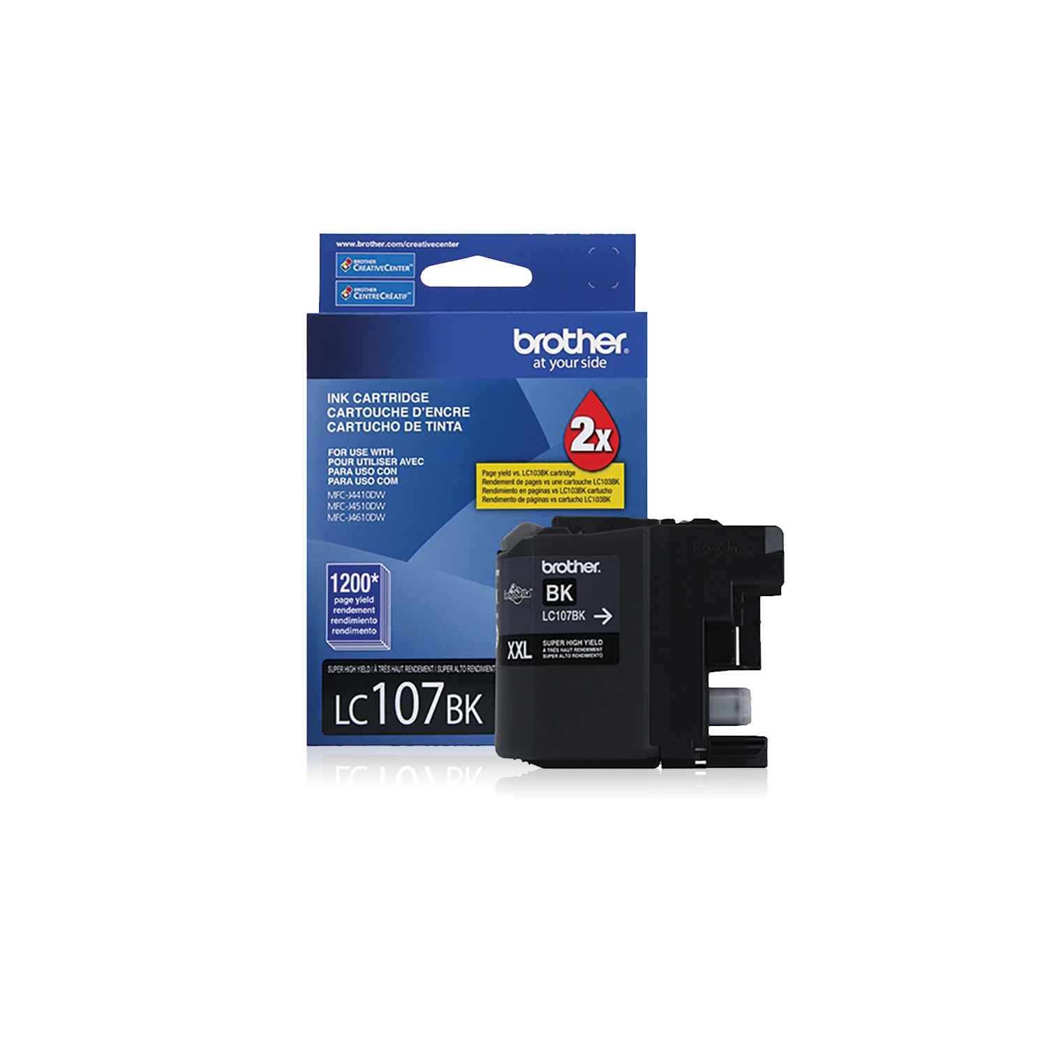 Cartucho tinta LC107BK Negra