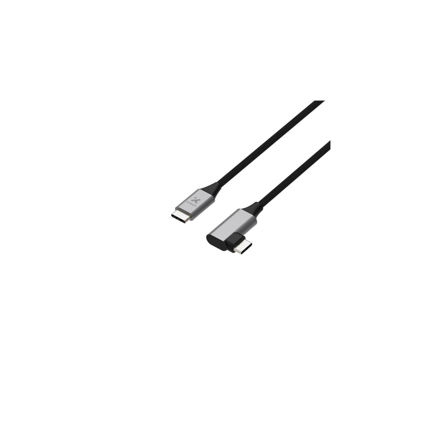 Cable Xtech USB C 2,0 macho a macho en L 3m