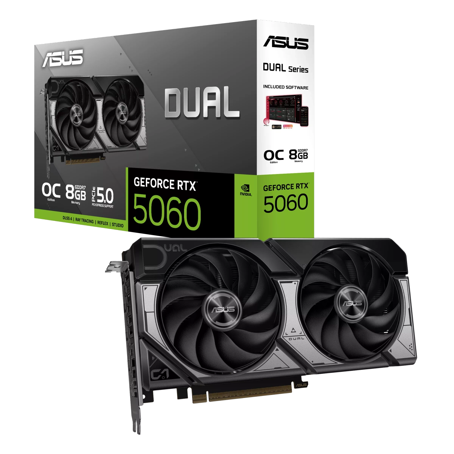 Placa de Video ASUS NVIDIA GeForce DUAL RTX5060 O8GB