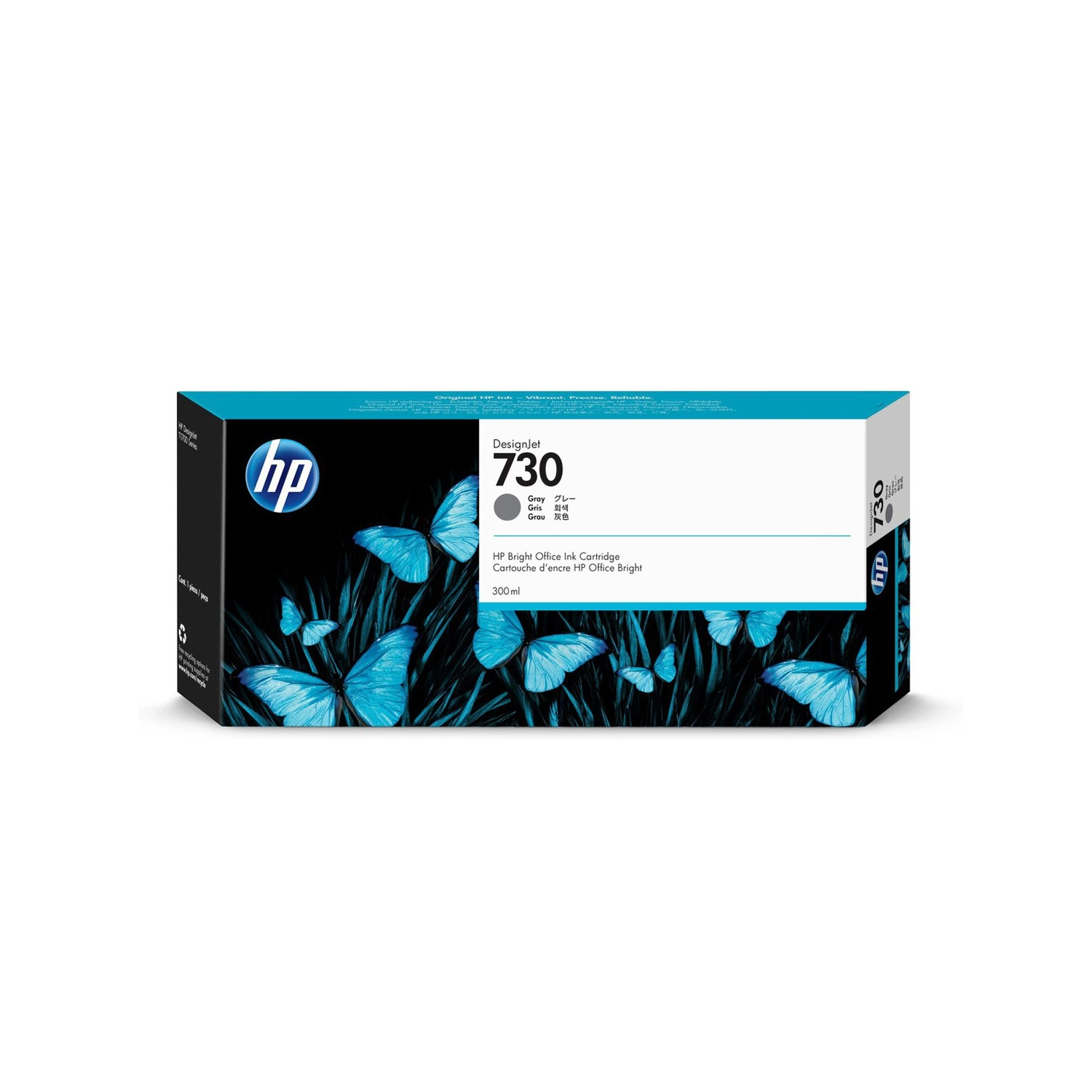 Cartucho de Tinta Plotter HP  730 Gris Alta Capacidad