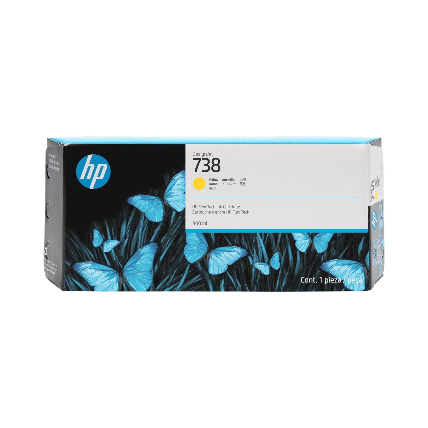 Cartucho de Tinta  Plotter HP   738  Amarillo  Alta Capacidad