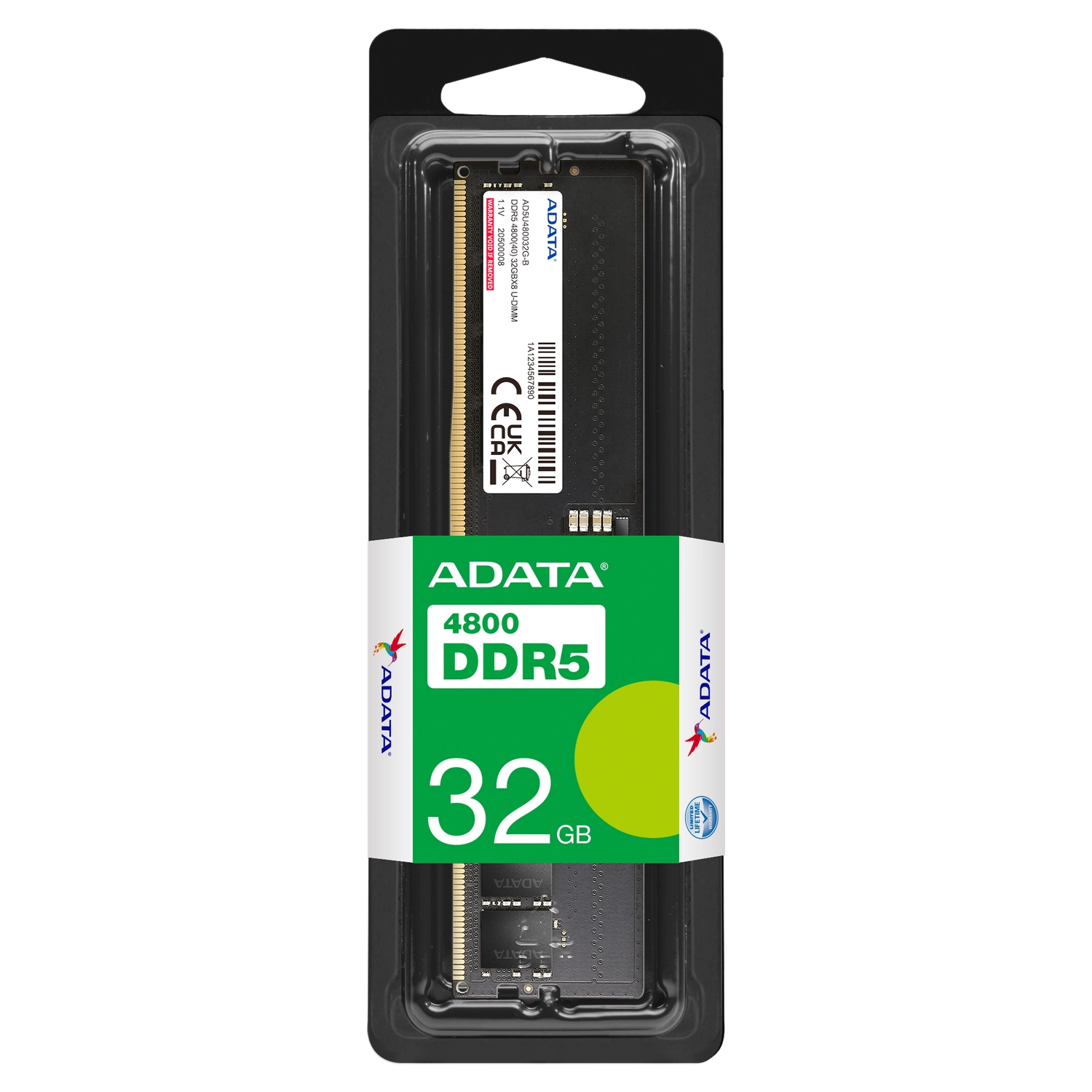 Memoria Ram UDIMM ADATA 32GB DDR5 4800MHz CL40 1.1V