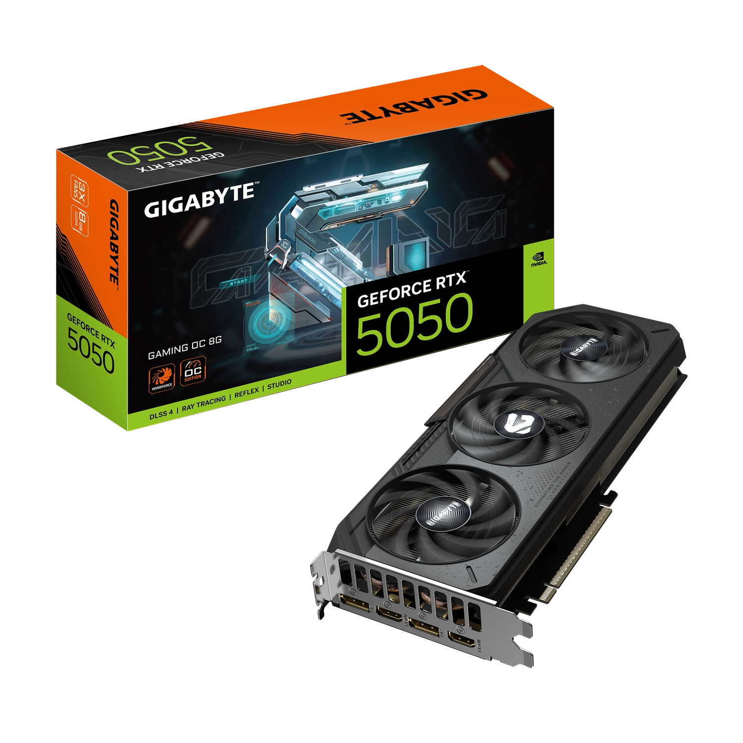 Placa de Video GIGABYTE NVIDIA GeForce RTX 5050 GAMING OC 8G