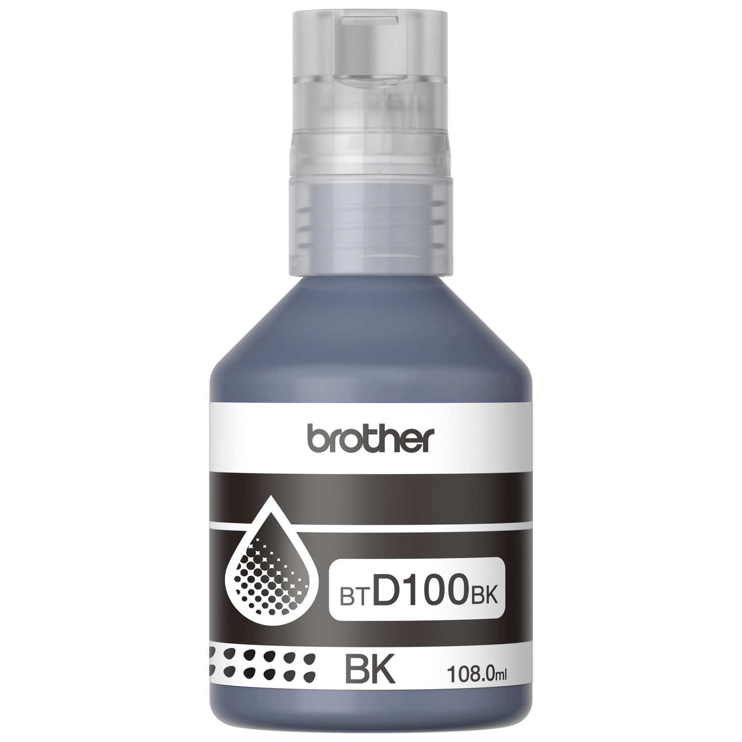 Botella de tinta Brother BTD100 Negra