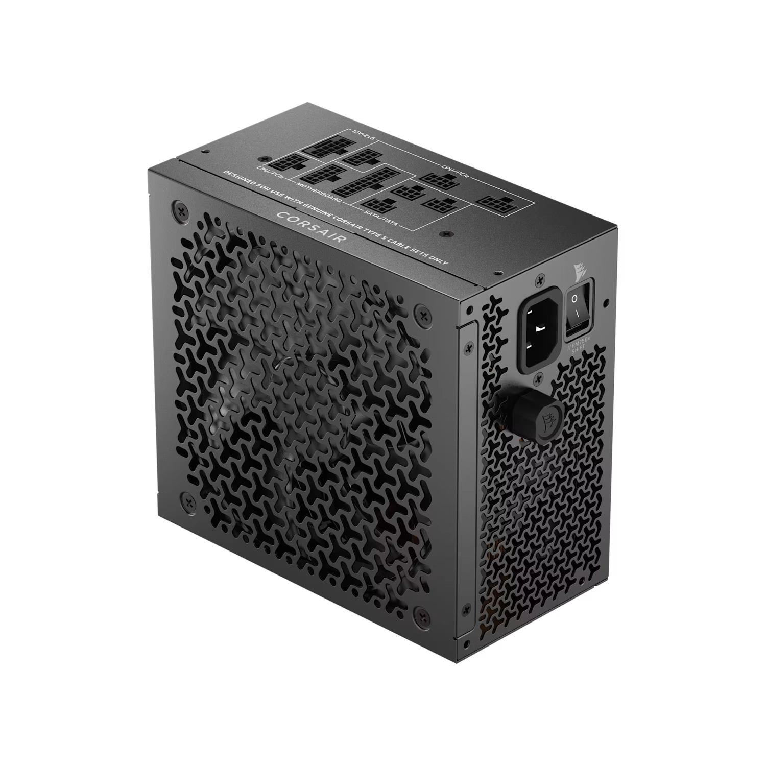 Fuente CORSAIR RM750X SHIFT 750W ATX 3.1 PCIe 5.1 Full Modular conexión lateral