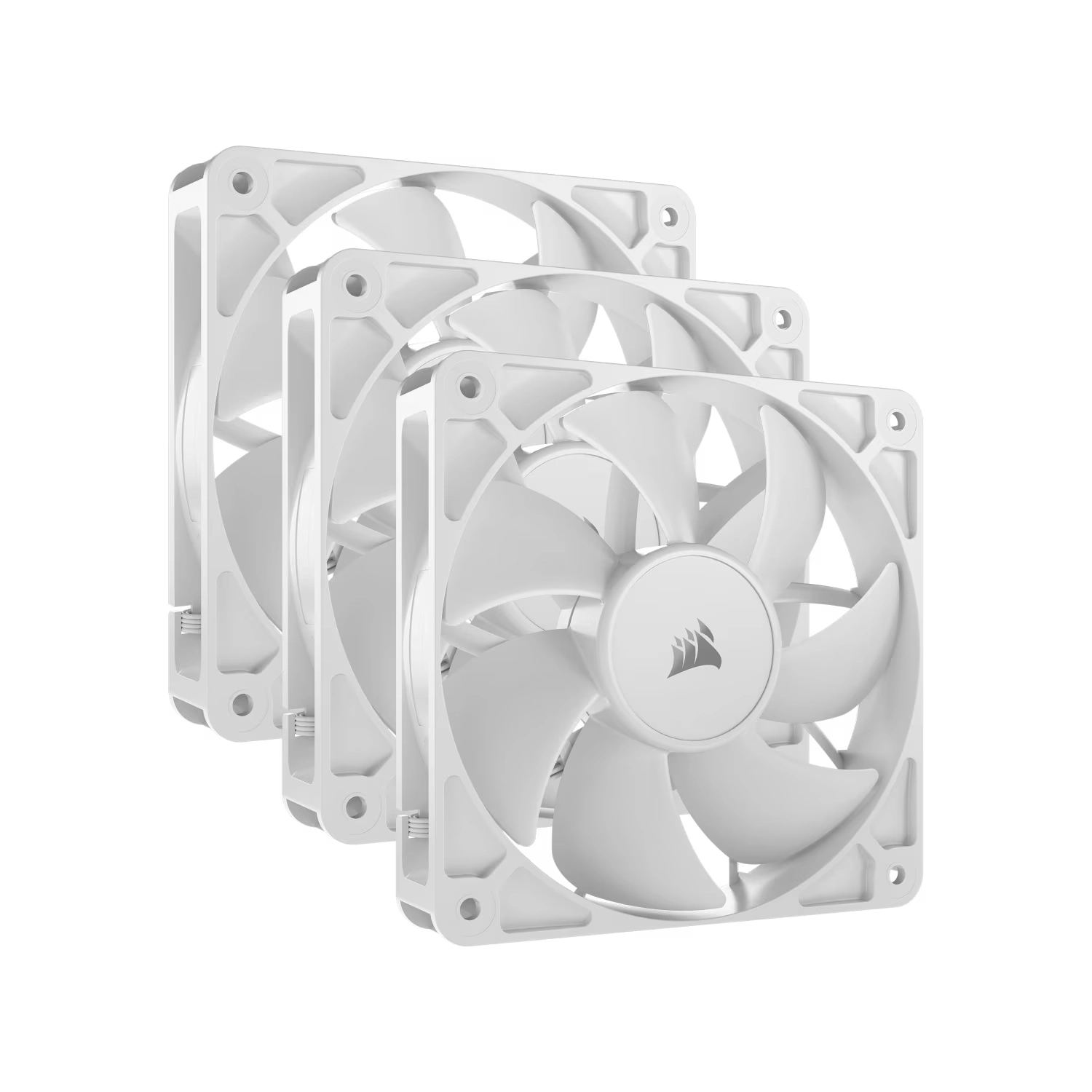 Kit de ventiladores CORSAIR PWM de 120 mm RS120 x3 blanco