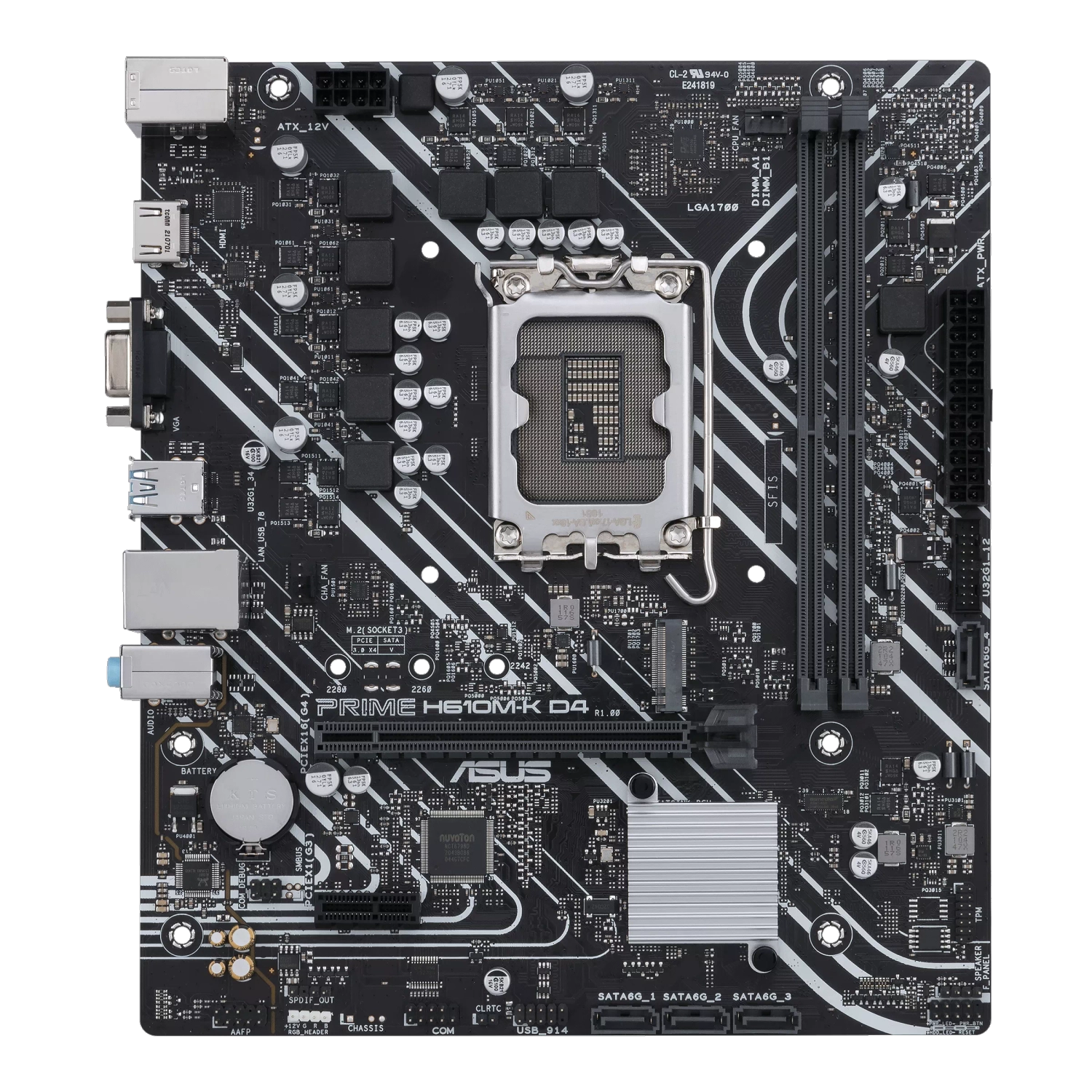 Motherboard ASUS PRIME H610M-K D4 CSM LGA 1700 DDR4