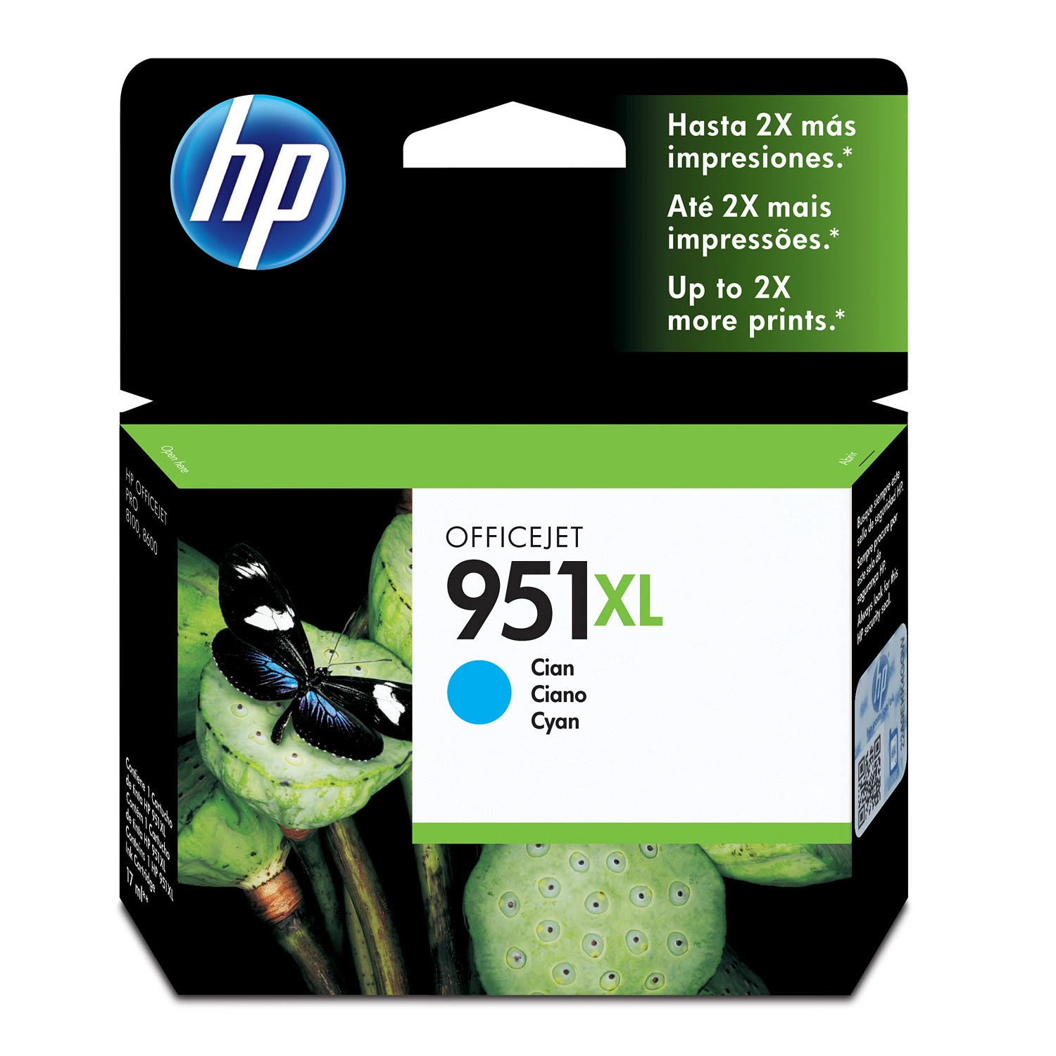 Cartucho de Tinta HP 951XL Cian Alto Rendimiento