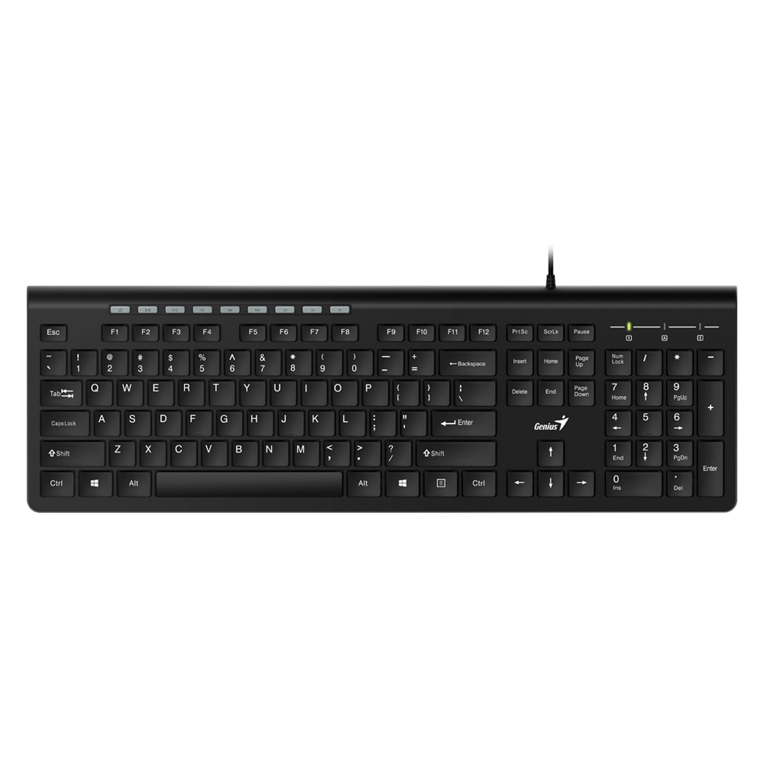 Teclado c/Cable GENIUS SlimStar 230 Negro