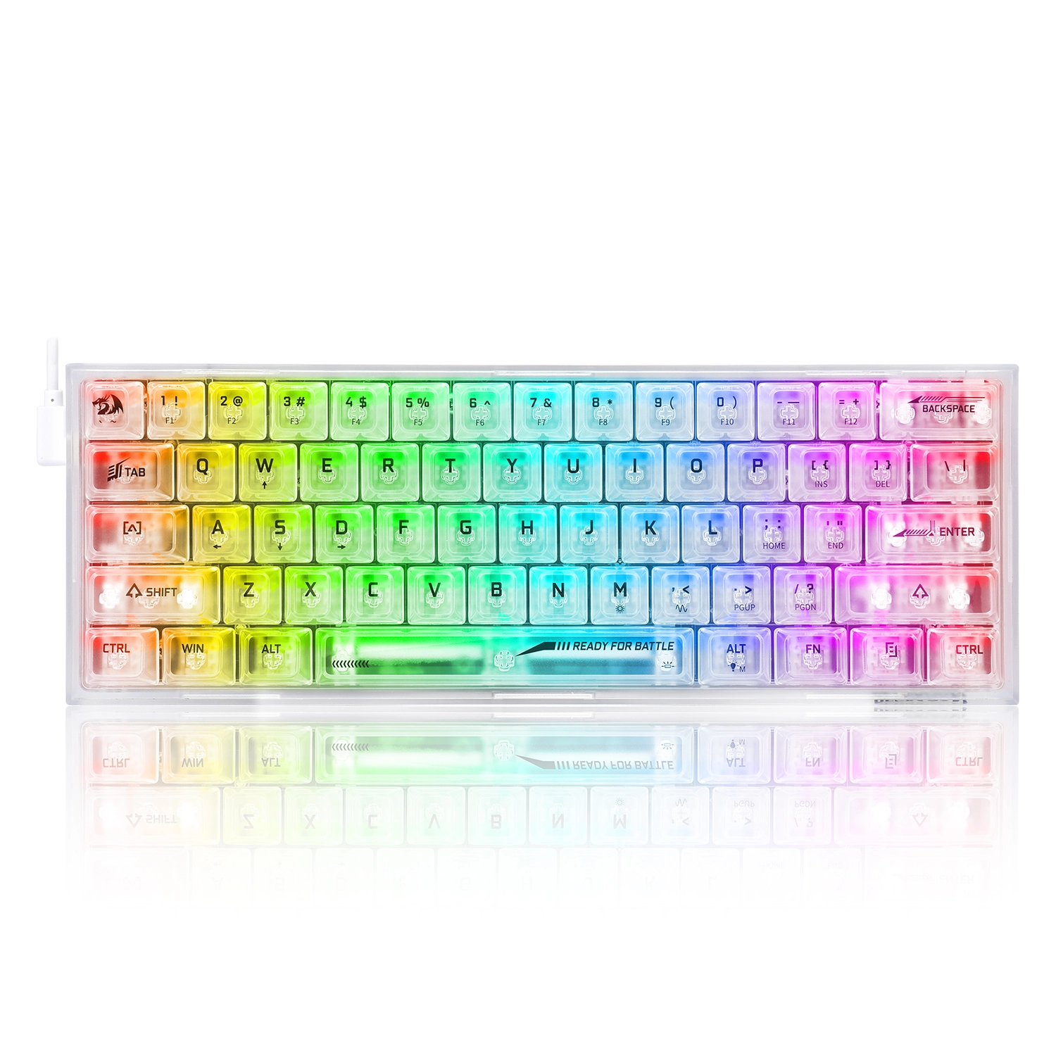 Teclado Redragon FIZZ RGB K617CT